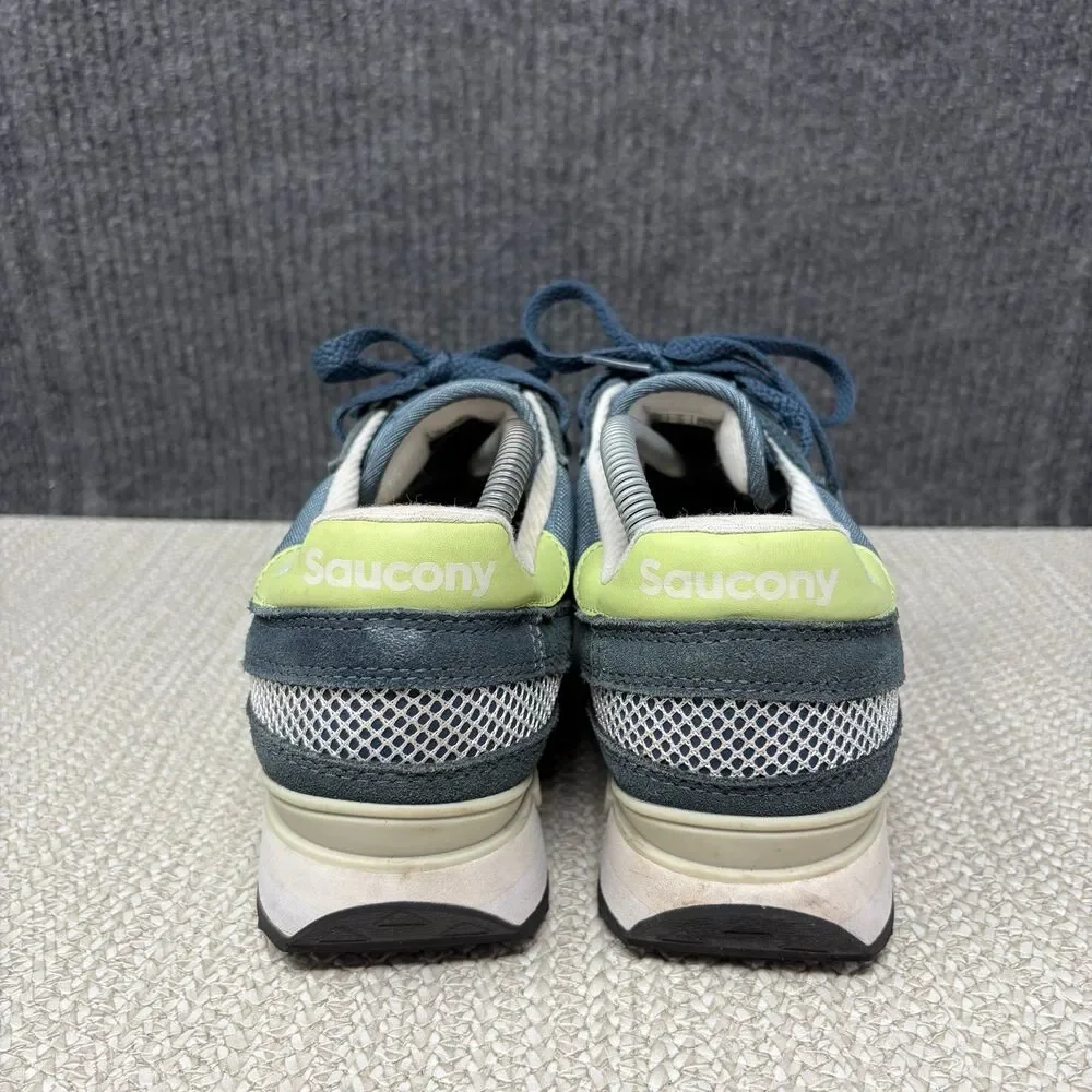 Saucony Shadow Original Navy Blue Lime Green Suede Shoes Men’s 10 S2108-881